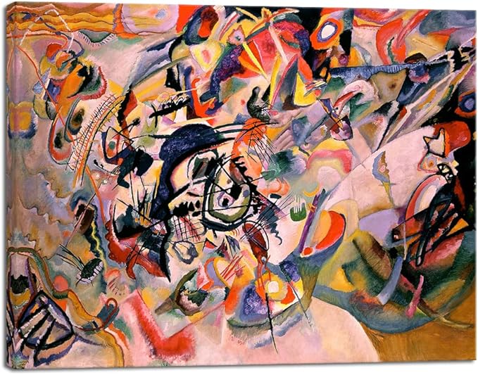 Wieco Art Canvas Prints Composition VII, 1913 by Wassily Kandinsky Classic Art Reproductions Canvas Wall Art for Home Decoration