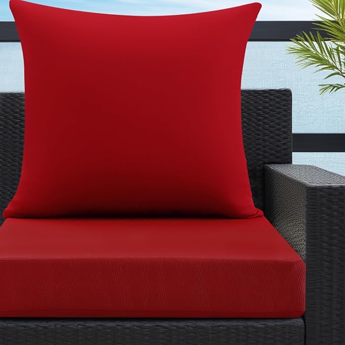 idee-home Outdoor Cushions for Patio Furniture, Waterproof Outdoor Seat Cushion Hampton Bay Deep Seat Replacement Cushions for Garden