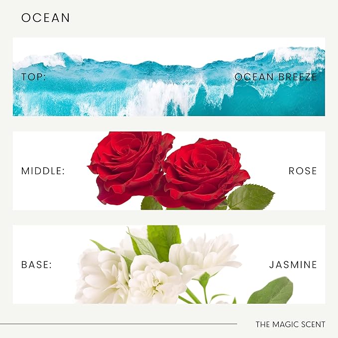 Ocean Diffuser Oil - Hotel & Home Luxury Scents Inspired by Bvlgari Resort, Bali - Oil Scents for Home Designed for Use in All Diffusers - 4 fl oz, 120 mL