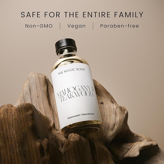 Mahogany & Teakwood Diffuser Oil - Hotel & Home Luxury Scents Inspired by Abercrombie & Fitch - Diffuser Oil Scents for Home Designed for Use in All Diffusers - 8.5 fl oz, 250 mL