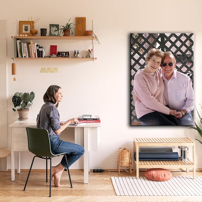Looife 36"x48" Custom Canvas Prints with Your Photo, Custom Personalized Wall Art with Your Photo on Canvas for Wall Decor