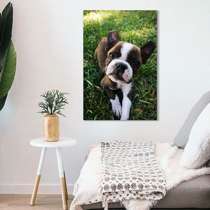 Looife Custom Canvas Wall Art from Your Photo 12x18 inch Frame Personalized Picture Prints Decor Wrapped Canvas Poster for Room Decoration Ready to Hang