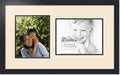 ArtToFrames Collage Photo Frame Double Mat with 1 - 8.5x11^ 8x10 Openings and Satin Black Frame