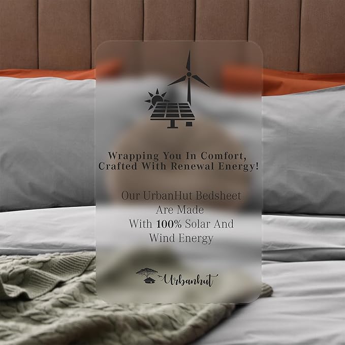 URBANHUT 700 Thread Count Egyptian Cotton Sheets California King Size, 4Pc Sheet Set Luxury Bed Sheets for California King Bed, Sateen Weave Hotel Sheets, 16'' Elasticized Deep Pocket - Silver Grey