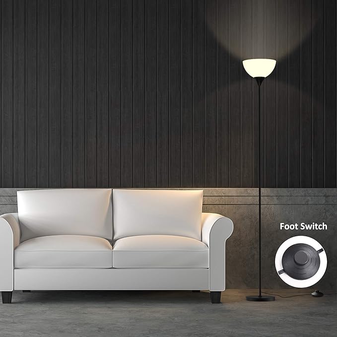 PESRAE Smart RGB Floor Lamps Work with Alexa, Google Assistant WiFi App, Modern Color Changing Floor Lamp, Dimmable Corner Floor Lamp for Living Room, Bedroom and Play Room (Without Remote Control)
