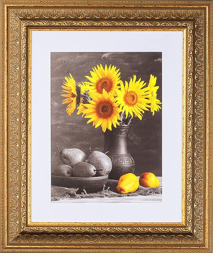 10 x 20 Frame 3-1/2" 10x20 Gold Frame.10x20 Poster Frame.10 x 20 Picture Frames for Wall Mounting.Large Ornate 20x10 Canvas Oil Painting Frames Gothic Vintage Antique Luxury 104.Baroque Wood Alternative-Polystyrene for Photo,Diploma,Puzzle,TV