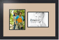 ArtToFrames Collage Photo Frame Double Mat with 2 - 6x8 Openings and Satin Black Frame