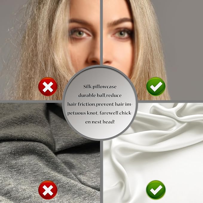 Mulberry Silk Pillow Cases for Hair and Skin Queen Size Silk Pillowcase with Zipper Soft Breathable Smooth Cooling Satin Silk Pillow Covers for Sleeping (Ivory,20"X 30",1Pcs)