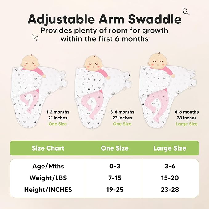 KeaBabies 3-Pack Swaddles for Newborns, Girls, Boys with Hats - Organic Soft Baby Sleep Sacks, Breathable Baby Swaddle 3-6 Months Beanies Set, Premie Infant Sleep Sack 0-3 Months (Sage)