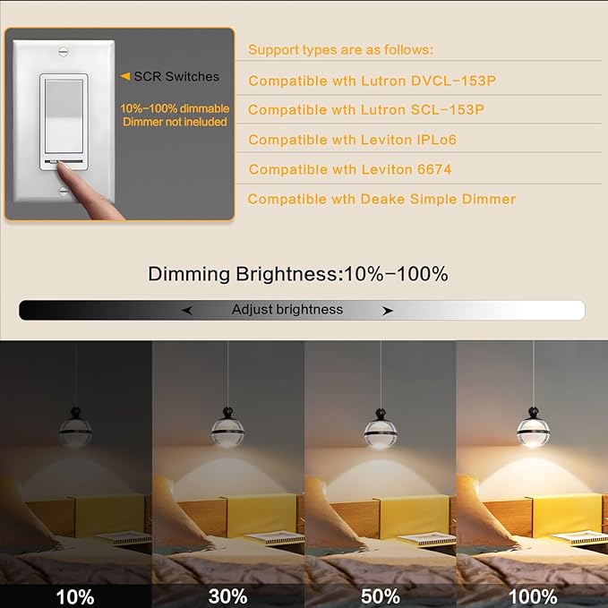 Modern Black LED Pendant Light, 1-Light Acrylic Globe Ceiling Hanging Kitchen Light Fixtures, Pendant Lights Kitchen Island for Dining Room Bar Living Room Bedroom Bathroom