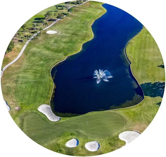 WESTON FL USA Golf Course Wall Art for Office Golf Course Picture Wall Decor for Living Room Bedroom Bathroom Home Decorations Canvas Prints Modern Artwork Framed Ready to Hang(12''H x 16''W)
