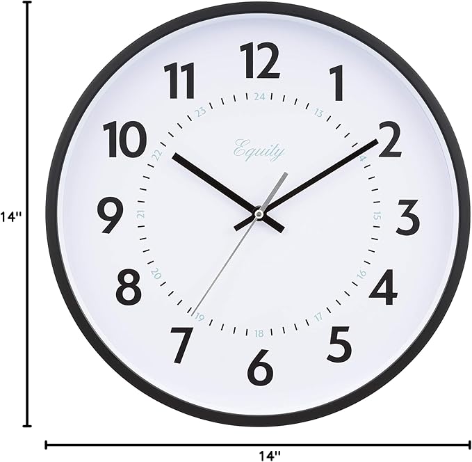 Equity 25509 14 Inch Basics Commercial Quartz Wall Clock