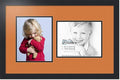 ArtToFrames Collage Photo Frame Double Mat with 2 - 8x10 Openings and Satin Black Frame