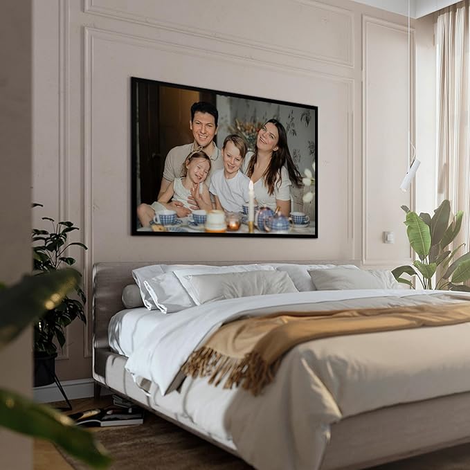 Giftgarden Black 24x36 Frames Matted to 20x30 Picture, Display 36x24 Inch Arts Without Mat, 20 x 30 Inch Prints with Mat, Set of 4
