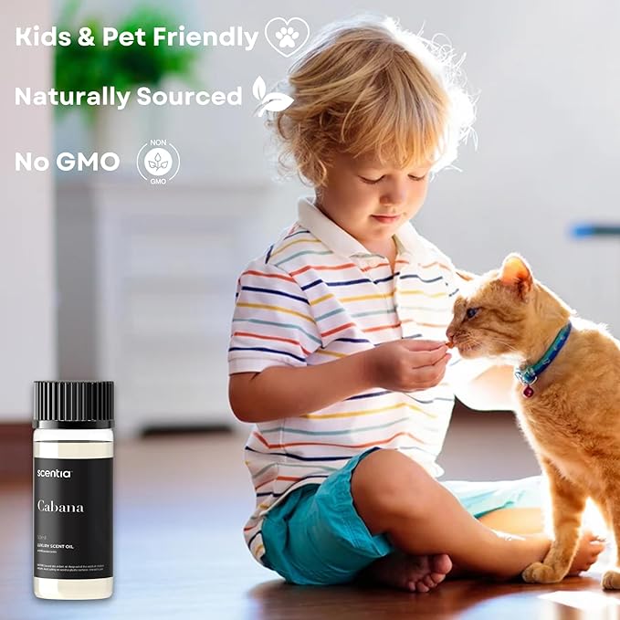 Hotel Diffuser Oil Inspired by The Ritz Carlton Hotel Scent - 50 mL 1.69 fl oz - Essential Oil Blend Botanical Jasmine, Bergamot & Fresh Marine Notes for Aromatherapy Diffusers - Cabana