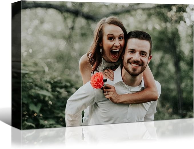 Looife 48"x32" Custom Canvas Prints, Custom Picture Personalized Wall Art with Your Photo on Canvas for Wall Decor