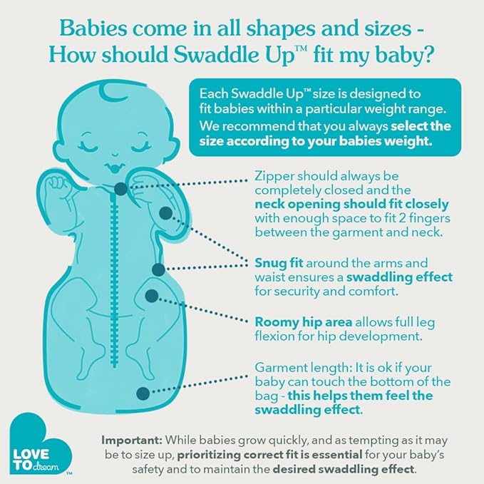 Love to Dream Organic Swaddle, Baby Sleep Sack, Swaddle Up Self-Soothing Swaddles for Newborns, Get Longer Sleep, Snug Fit Helps Calm Startle Reflex, 1.0 TOG Sleep Sack, 13-18.5lbs, Cream