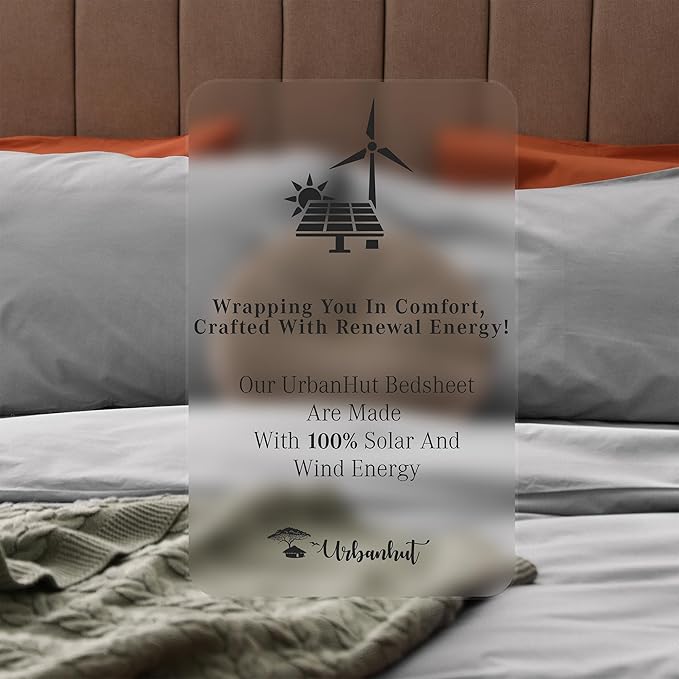 URBANHUT 700 Thread Count Egyptian Cotton Sheets Twin Size, 4Pc Sheet Set Soft Luxury Bed Sheets for Twin Size Bed, Sateen Weave Hotel Sheets, 14'' Elasticized Deep Pocket - Silver Grey