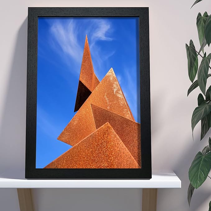VCK 18x24 Poster Frame in Black with Polished Plexiglass Set of 5 Horizontal and Vertical Formats with Included Hanging Hardware