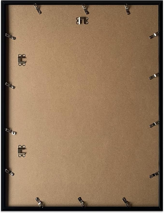 Art Emotion Black 18x24 Picture Frame Display 16x20 Pictures with Mat or 18x24 without Mat, Horizontal and Vertical for Wall- 4 packs.