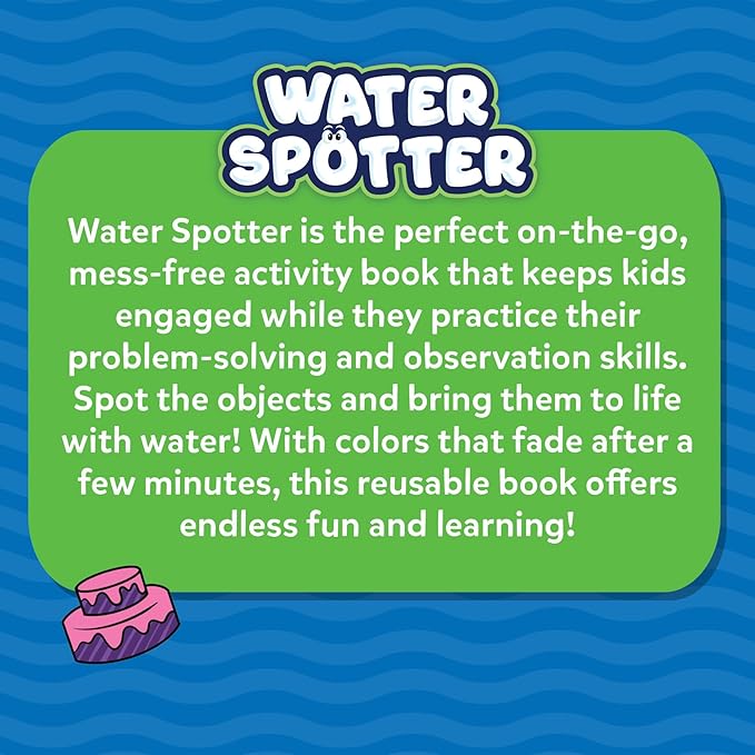 Skillmatics Reusable Search & Find Book - Water Spotter, Mess-Free, Fun Learning Activity, Animals, Travel Toy, Gifts for Boys & Girls Ages 4, 5, 6, 7, 8