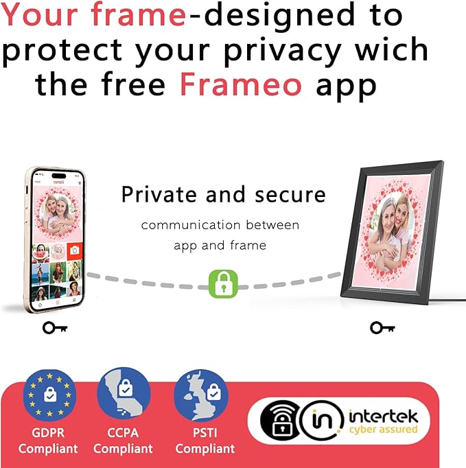 FRAMEO Digital Picture Frame- 10.1inch Digital Photo Frame with 1080 IPS Touch Screen HD Disply,Built-in 32GB Storage,Wall-Mounted,Digital Frame Share Photos and Videos via FRAMEO App