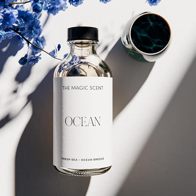 Ocean Diffuser Oil - Hotel & Home Luxury Scents Inspired by Bvlgari Resort, Bali - Oil Scents for Home Designed for Use in All Diffusers - 4 fl oz, 120 mL