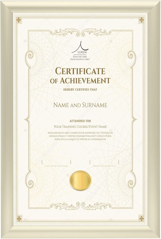 SnapeZo Notice Frame 11x17 Inches, Off-White 1 Inch Aluminum Profile, Front-Loading Snap Frame, Wall Mounting, Sleek Series