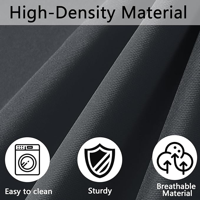 14Pieces Patio Cushion Covers Replacement,Waterproof Outdoor Cushions Covers for 6-Seaters Sofa,Slipcovers Set with Zippers,Washable Cover Only(Black Gray+White)