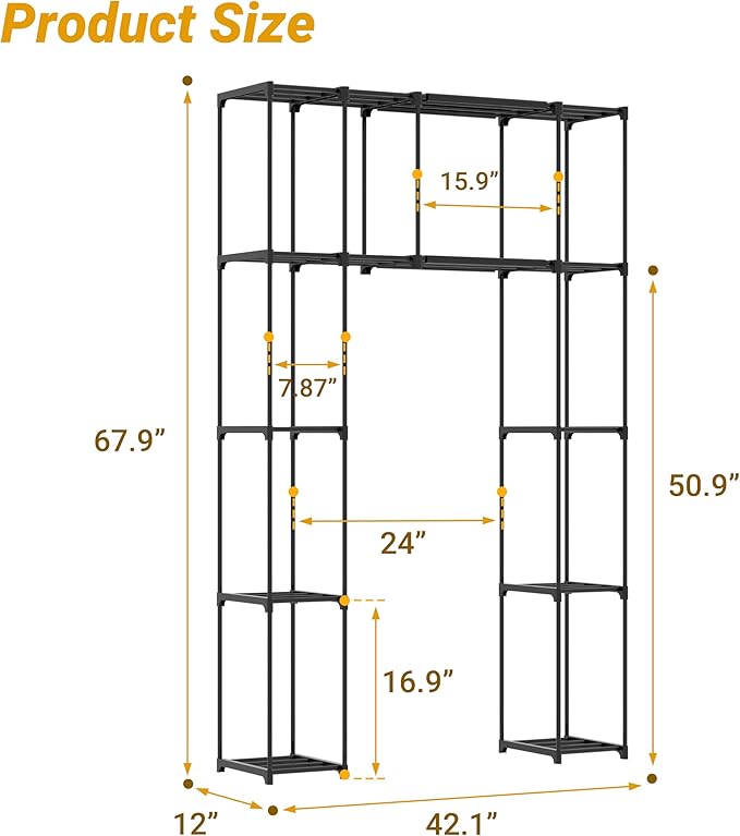PPN Over-The-Toilet Storage Cabinet Premium Bathroom Organizers Solution for Small Spaces Black Bathroom Shelf Accessories Freestanding Shelves Towel Storage and Decorative Shelving Units Medium