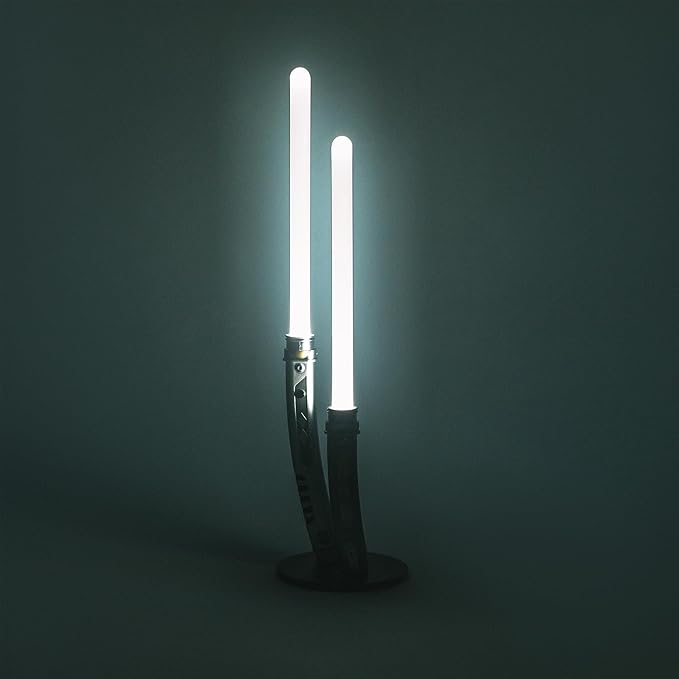 Star Wars Ahsoka Tano White Dual Lightsabers 12-Inch Mini LED Mood Light for Nightstand Table