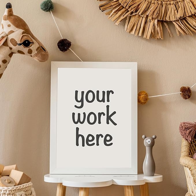 KTKDE 16x24 Picture Frame Wooden White,Poster Frames with Polished Plexiglass, Wall Hanging Large Studio Gallery Photo Frames Decorating for Minimalist Style Suitable,Any style Best