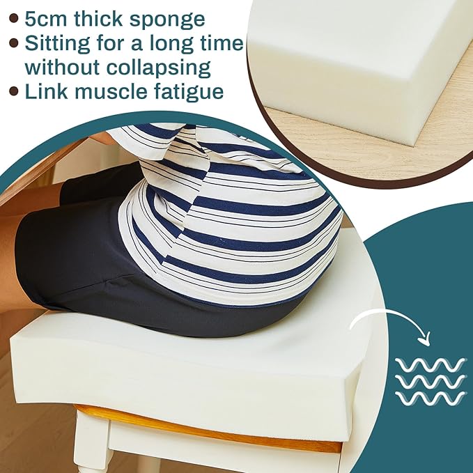 Frienda 2 Pack 6" x 24" x 24" Upholstery High Density Foam Cushion Replacement Square Cut to Size Foam Couch for Chair Couches Padding Shipping Packing DIY Cosplay Projects