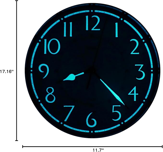 JUSTIME Traditional Schoolhouse Luminious Arabic Regulator Wall Clock, Chiming Wall Clocks with Pendulum & Westminster Chime Hourly, Schoolhouse Wall Decor Battery Operated (Light Wood Grain)