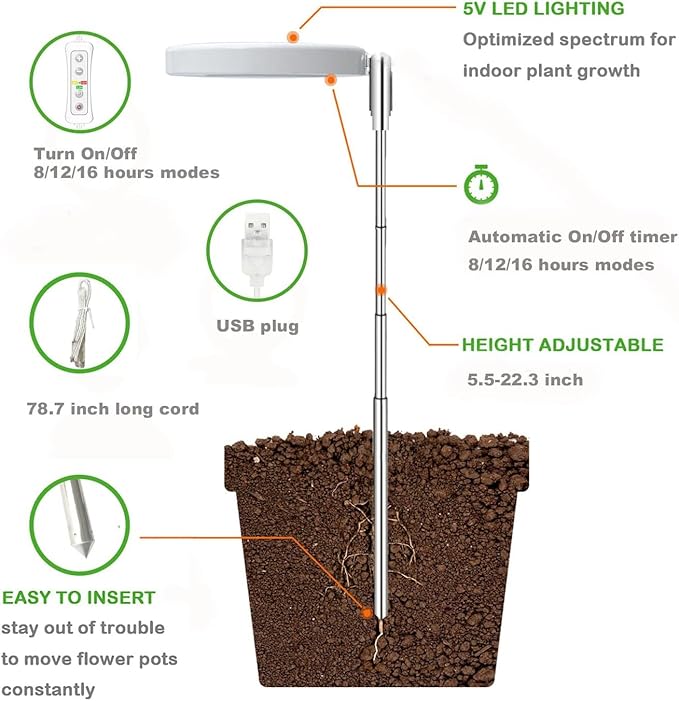 yadoker Wall Planters for Indoor Plants,Bamboo Hanging Plant Holders, Wall Decor Plant Stand, 2-Pack Window Plant Shelves with Plant Light> for Living Room & Entryway
