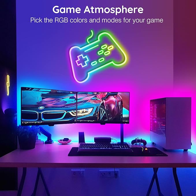 AILBTON 20FT Led Neon Rope Lights Control with App/Remote,Flexible Led Rope Light,Multiple Modes,IP65 Outdoor RGB Lights Waterproof,Music Sync Gaming Led Neon Strip Light for Bedroom Decor (20FT)