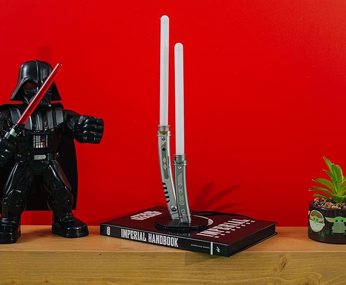 Star Wars Ahsoka Tano White Dual Lightsabers 12-Inch Mini LED Mood Light for Nightstand Table