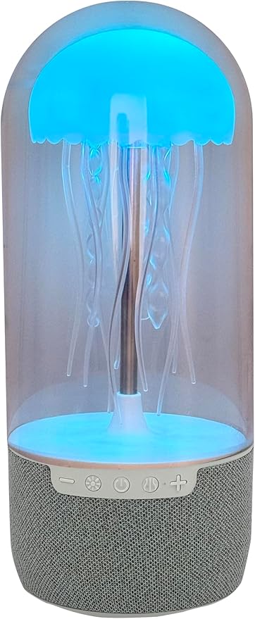 Jellyfish Mood Lamp with Bluetooth Speaker, Color Changing LED, Floating Jellyfish, Volume Control