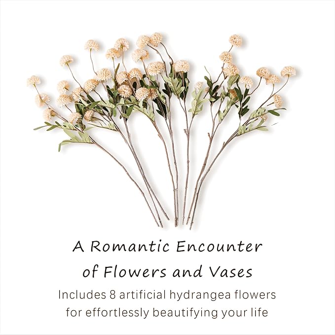 Modern Vases for Home Decor, Artificial Fake Flowers with Vase, Ceramic Vase for Centerpieces