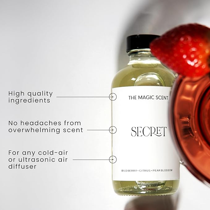 Secret Diffuser Oil - Hotel & Home Luxury Scents - Diffuser Oil Scents for Home Designed for Use in All Diffusers - 4 fl oz, 120 mL