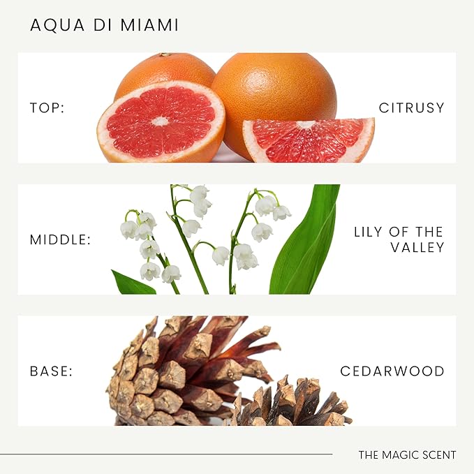 Aqua di Miami Diffuser Oil - Hotel & Home Luxury Scents - Diffuser Oil Scents for Home Designed for Use in All Diffusers - 4 fl oz, 120 mL