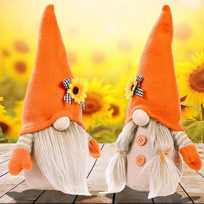 Gnomes Plush Decorations,Fall Decor Fall Gnome Plush Decorations for Home,Handmade Swedish Tomte Doll Mr and Mrs Scandinavian Gnomes,Thanksigiving Gnome Decor, Boy
