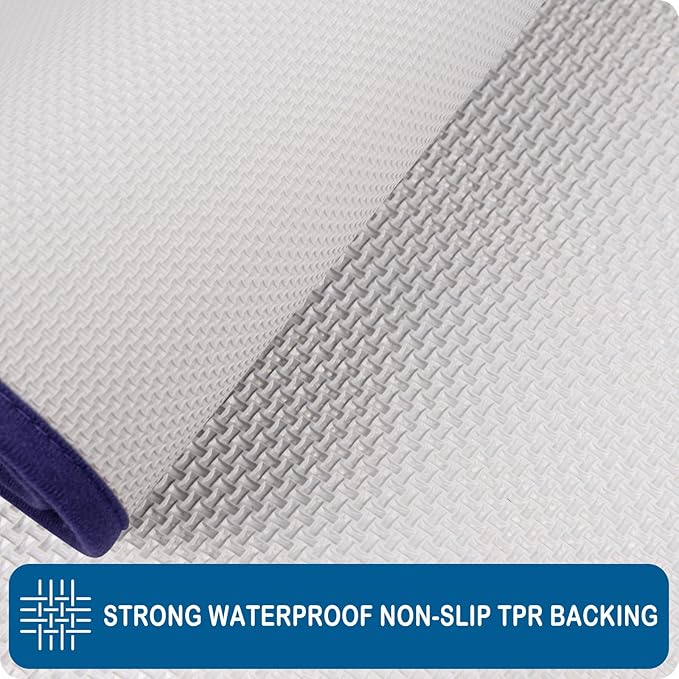 PURRUGS Machine Washable Kitchen Runner Rug 32" x 70", Non-Slip/Skid Hallway Runner Rug, Super Absorbent Soft Area Rug for Kitchen, Hallway & Laundry, Rolled Packaging, Navy Blue