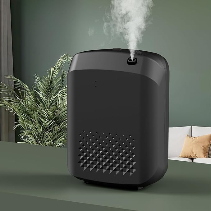 Smart Scent Air Machine for Home, 1500 Sq. Ft Coverage Hotel Collection Diffuser with Smart Cold Air Tech, Bluetooth Cold Air Diffusers with Smart APP Control for Home, Hotel, Spa, Office(Black)