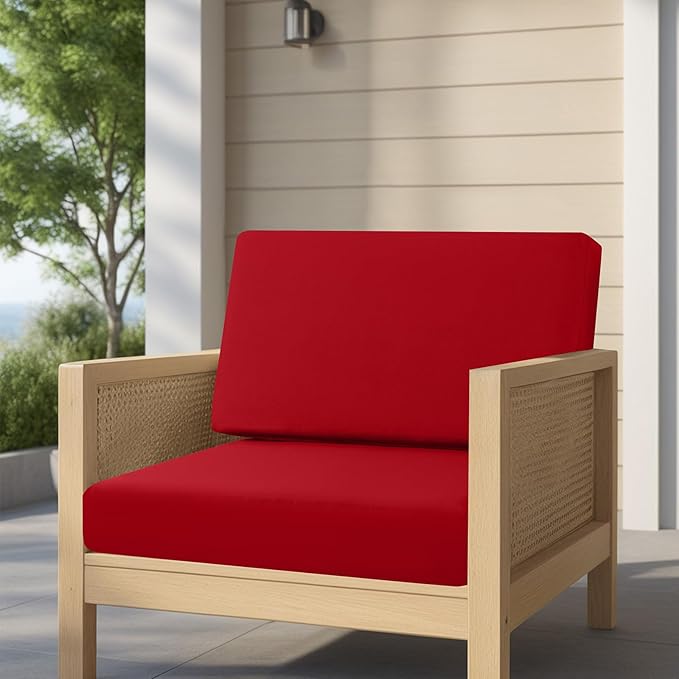 idee-home Outdoor Cushions for Patio Furniture, Outdoor Seat Cushions 28.5 x 28.5 Waterproof & Fade Resistant Couch Sofa Replacement Deep Couch Chair Cushion for Yard Garden Deck
