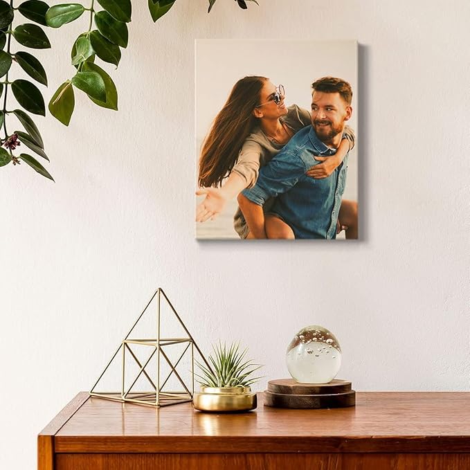 Renditions Gallery 8X10 Custom Photo Prints with Real Wood Picture Frames. Create Personalized Photos with Peel & Stick Photo Frames. Single, Wrapped Canvas