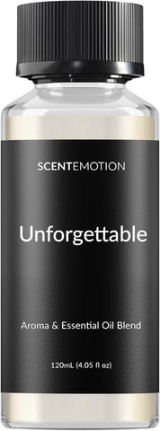 Unforgettable Essential Diffuser Oil, Opulent Resort-Style Aroma, Fragrance Oil for Ultrasonic & Waterless Diffusers, Notes of Bergamot, Jasmine & Ocean Notes | 4.05 fl oz, 120 mL