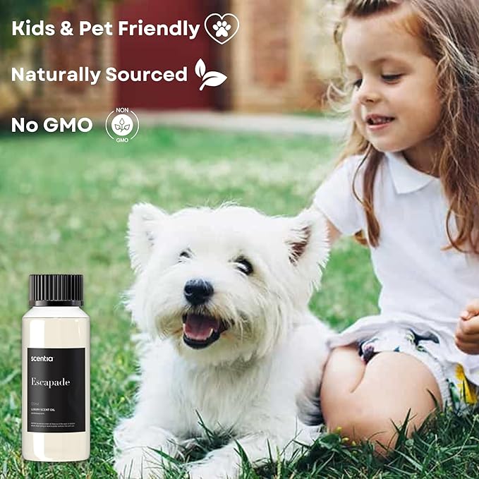 Hotel Diffuser Oil Inspired by The Ritz Carlton Hotel Scent - 120 mL 4.06 fl oz - Essential Oil Blend Botanical Jasmine, Bergamot & Fresh Marine Notes for Aromatherapy Diffusers - Escapade