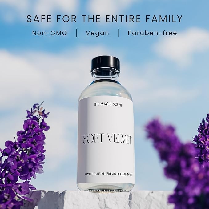 Soft Velvet Diffuser Oil - Hotel & Home Luxury Scents - Diffuser Oil Scents for Home Designed for Use in All Diffusers - 4 fl oz, 120 mL