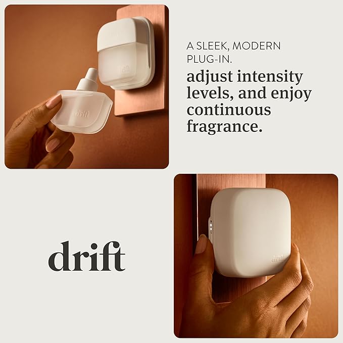 Drift Home Scent Diffuser Refills in Open Air (2 Refills) - Adjustable, Long Lasting Aroma - Clean Ingredients, Pet Safe